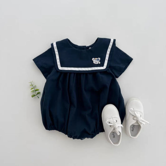 Navy Marine Romper