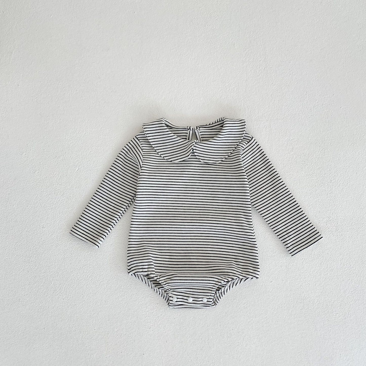 Striped Collared Onesie