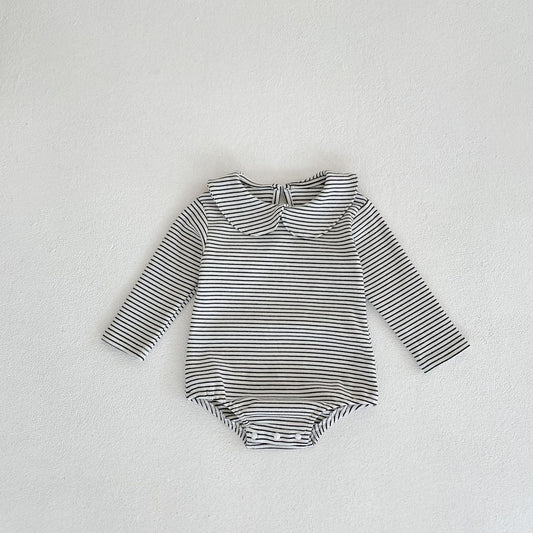 Striped Collared Onesie